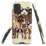 For Samsung Galaxy S20+ Plus Case, Tough Protective Back Cover, Seamless Dogs | Protective Cases | iCoverLover.com.au