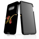 For Samsung Galaxy S10e Case, Tough Protective Back Cover, Embellished Letter H | Protective Cases | iCoverLover.com.au