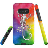 For Samsung Galaxy S10e Case, Tough Protective Back Cover, Rainbow Lizard | Protective Cases | iCoverLover.com.au