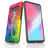 For Samsung Galaxy S21 Ultra/S21+ Plus/S21,S20 Ultra/S20+/S20,S10 5G, S10+/S10/S10e, S9+/S9 Case, Tough Protective Back Cover, Rainbow Lizard | Protective Cases | iCoverLover.com.au