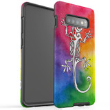 For Samsung Galaxy S10+ Plus Case, Tough Protective Back Cover, Rainbow Lizard | Protective Cases | iCoverLover.com.au