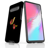 For Samsung Galaxy S21 Ultra/S21+ Plus/S21,S20 Ultra/S20+/S20,S10 5G, S10+/S10/S10e, S9+/S9 Case, Tough Protective Back Cover, Embellished Letter L | Protective Cases | iCoverLover.com.au