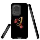 For Samsung Galaxy S20 Ultra Case, Tough Protective Back Cover, Embellished Letter I | Protective Cases | iCoverLover.com.au