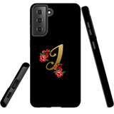 For Samsung Galaxy S21+ Plus Case, Tough Protective Back Cover, Embellished Letter I | Protective Cases | iCoverLover.com.au