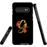 For Samsung Galaxy S10 Case, Tough Protective Back Cover, Embellished Letter G | Protective Cases | iCoverLover.com.au