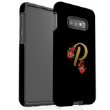 For Samsung Galaxy S10e Case, Tough Protective Back Cover, Embellished Letter P | Protective Cases | iCoverLover.com.au