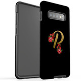 For Samsung Galaxy S10+ Plus Case, Tough Protective Back Cover, Embellished Letter P | Protective Cases | iCoverLover.com.au