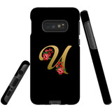 For Samsung Galaxy S10e Case, Tough Protective Back Cover, Embellished Letter U | Protective Cases | iCoverLover.com.au