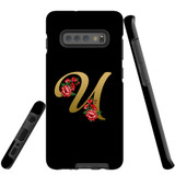 For Samsung Galaxy S10+ Plus Case, Tough Protective Back Cover, Embellished Letter U | Protective Cases | iCoverLover.com.au