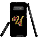 For Samsung Galaxy S21 Ultra Case, Tough Protective Back Cover, Embellished Letter U | Protective Cases | iCoverLover.com.au