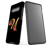 For Samsung Galaxy S10+ Plus Case, Tough Protective Back Cover, Embellished Letter U | Protective Cases | iCoverLover.com.au