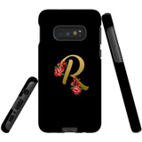 For Samsung Galaxy S10e Case, Tough Protective Back Cover, Embellished Letter R | Protective Cases | iCoverLover.com.au