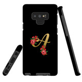 For Samsung Galaxy Note 9 Case, Tough Protective Back Cover, Embellished Letter A | Protective Cases | iCoverLover.com.au