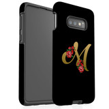 For Samsung Galaxy S10e Case, Tough Protective Back Cover, Embellished Letter M | Protective Cases | iCoverLover.com.au