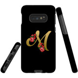 For Samsung Galaxy S10e Case, Tough Protective Back Cover, Embellished Letter M | Protective Cases | iCoverLover.com.au