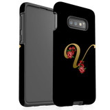 For Samsung Galaxy S10e Case, Tough Protective Back Cover, Embellished Letter V | Protective Cases | iCoverLover.com.au