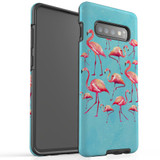 For Samsung Galaxy S10+ Plus Case, Tough Protective Back Cover, Flamingoes | Protective Cases | iCoverLover.com.au