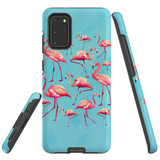 For Samsung Galaxy S8 Case, Tough Protective Back Cover, Flamingoes | Protective Cases | iCoverLover.com.au