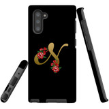 For Samsung Galaxy Note 10 Case, Tough Protective Back Cover, Embellished Letter N | Protective Cases | iCoverLover.com.au