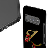 For Samsung Galaxy S21 Ultra/S21+ Plus/S21,S20 Ultra/S20+/S20,S10 5G, S10+/S10/S10e, S9+/S9 Case, Tough Protective Back Cover, Embellished Letter Z | Protective Cases | iCoverLover.com.au