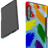 For Samsung Galaxy Note 20 UItra/Note 20/Note 10+ Plus/Note 10/9 Case, Tough Protective Back Cover, Rainbow Brushes | Protective Cases | iCoverLover.com.au