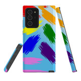 For Samsung Galaxy Note 10 Case, Tough Protective Back Cover, Rainbow Brushes | Protective Cases | iCoverLover.com.au