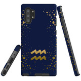 For Samsung Galaxy Note 20 Ultra, Note 20, Note 10+ Plus, Note 9 Case, Tough Protective Back Cover, Aquarius Sign | Protective Cases | iCoverLover.com.au