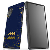 For Samsung Galaxy Note 20 UItra/Note 20/Note 10+ Plus/Note 10/9 Case, Tough Protective Back Cover, Aquarius Sign | Protective Cases | iCoverLover.com.au