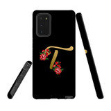 For Samsung Galaxy Note 20 Case, Tough Protective Back Cover, Embellished Letter T | Protective Cases | iCoverLover.com.au