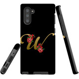 For Samsung Galaxy Note 10 Case, Tough Protective Back Cover, Embellished Letter W | Protective Cases | iCoverLover.com.au