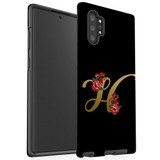 For Samsung Galaxy Note 20 Ultra, Note 20, Note 10+ Plus, Note 9 Case, Tough Protective Back Cover, Embellished Letter H | Protective Cases | iCoverLover.com.au