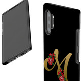 For Samsung Galaxy Note 20 Ultra, Note 20, Note 10+ Plus, Note 9 Case, Tough Protective Back Cover, Embellished Letter M | Protective Cases | iCoverLover.com.au