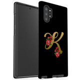 For Samsung Galaxy Note 20 Ultra, Note 20, Note 10+ Plus, Note 9 Case, Tough Protective Back Cover, Embellished Letter K | Protective Cases | iCoverLover.com.au