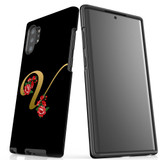 For Samsung Galaxy Note 20 Ultra, Note 20, Note 10+ Plus, Note 9 Case, Tough Protective Back Cover, Embellished Letter V | Protective Cases | iCoverLover.com.au