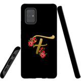 For Samsung Galaxy A71 5G Case, Tough Protective Back Cover, Embellished Letter F | Protective Cases | iCoverLover.com.au