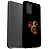 For Samsung Galaxy A51 5G/4G, A71 5G/4G, A90 5G Case, Tough Protective Back Cover, Embellished Letter E | Protective Cases | iCoverLover.com.au