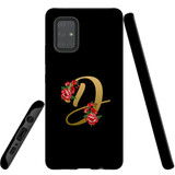 For Samsung Galaxy A71 5G Case, Tough Protective Back Cover, Embellished Letter D | Protective Cases | iCoverLover.com.au