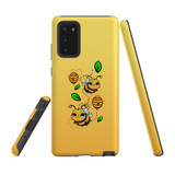 For Samsung Galaxy Note 20 Case, Tough Protective Back Cover, Honey Bees | Protective Cases | iCoverLover.com.au