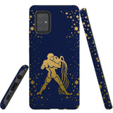 For Samsung Galaxy A71 4G Case, Tough Protective Back Cover, Aquarius Drawing | Protective Cases | iCoverLover.com.au