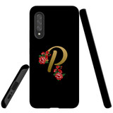 For Samsung Galaxy A90 5G Case, Tough Protective Back Cover, Embellished Letter P | Protective Cases | iCoverLover.com.au