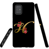 For Samsung Galaxy A71 4G Case, Tough Protective Back Cover, Embellished Letter H | Protective Cases | iCoverLover.com.au