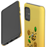 For Samsung Galaxy A51 5G/4G, A71 5G/4G, A90 5G Case, Tough Protective Back Cover, Honey Bees | Protective Cases | iCoverLover.com.au