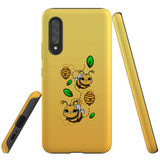 For Samsung Galaxy A90 5G Case, Tough Protective Back Cover, Honey Bees | Protective Cases | iCoverLover.com.au