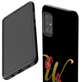 For Samsung Galaxy A51 5G/4G, A71 5G/4G, A90 5G Case, Tough Protective Back Cover, Embellished Letter W | Protective Cases | iCoverLover.com.au