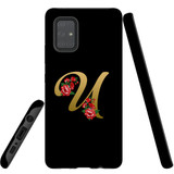 For Samsung Galaxy A71 4G Case, Tough Protective Back Cover, Embellished Letter U | Protective Cases | iCoverLover.com.au