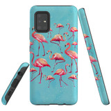 For Samsung Galaxy A51 5G Case, Tough Protective Back Cover, Flamingoes | Protective Cases | iCoverLover.com.au