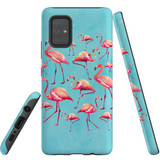 For Samsung Galaxy A71 5G Case, Tough Protective Back Cover, Flamingoes | Protective Cases | iCoverLover.com.au
