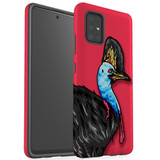 For Samsung Galaxy A51 5G/4G, A71 5G/4G, A90 5G Case, Tough Protective Back Cover, Cassowary Portrait | Protective Cases | iCoverLover.com.au