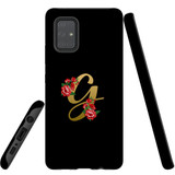 For Samsung Galaxy A71 4G Case, Tough Protective Back Cover, Embellished Letter G | Protective Cases | iCoverLover.com.au