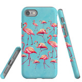For iPhone SE 5G (2022), SE (2020) / 8 / 7 Case, Tough Protective Back Cover, Flamingoes | Protective Cases | iCoverLover.com.au